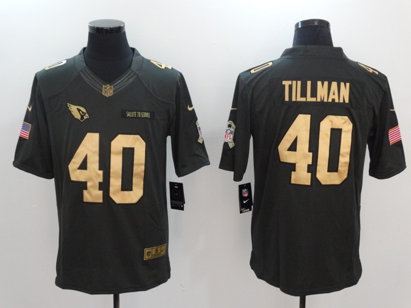 Men's Arizona Cardinals Pat Tillman #40 Black Team Jersey